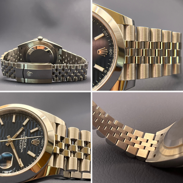 Rolex Datejust 41 Blue Motif Dial - Ref.: 126300 - Box + Papers – Bild 5