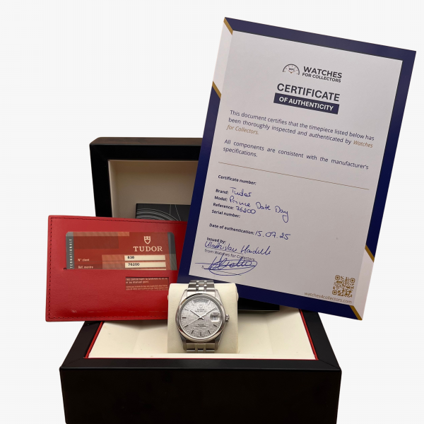 Tudor Prince Date Linen Dial - Ref.: 76200 - Box + Papers – Bild 8