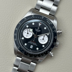 TUDOR Black Bay Chrono schwarz - M79360N-0001 - "Reverse Panda" - Full Set